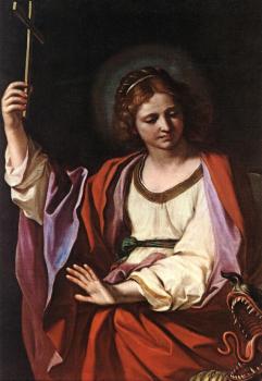 Guercino : St Marguerite